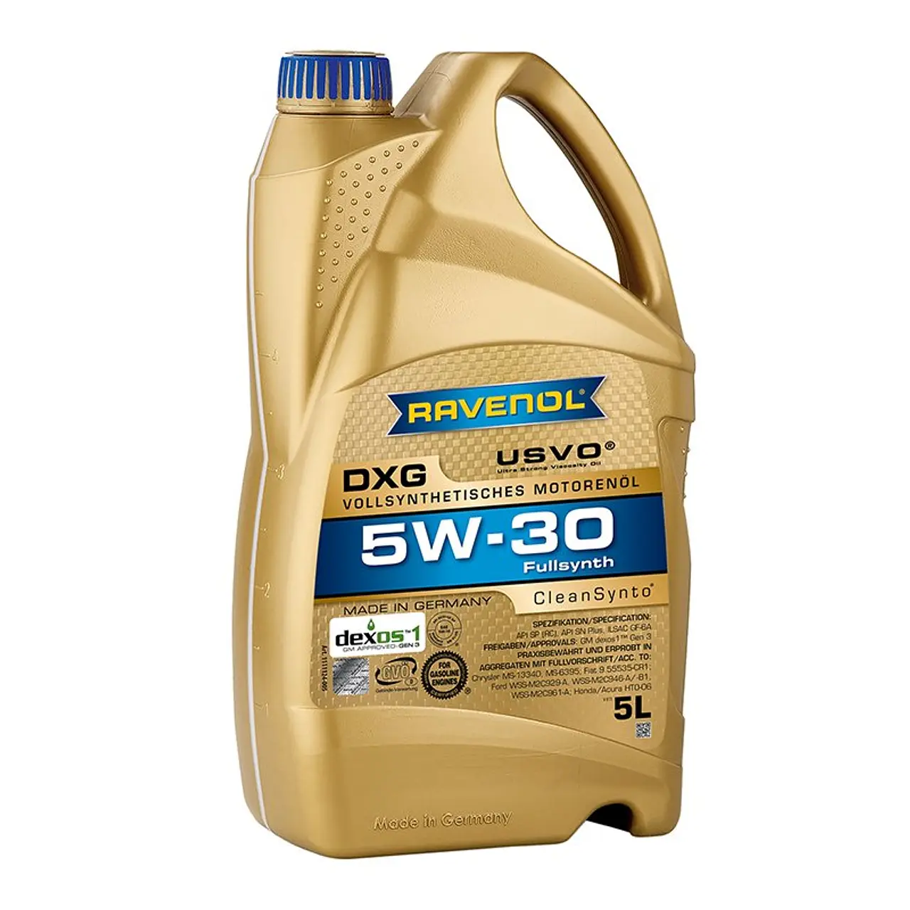 Aceite de Motor Ravenol DXG SAE 5W30 Sintético 5 Litros - Lubriexpert