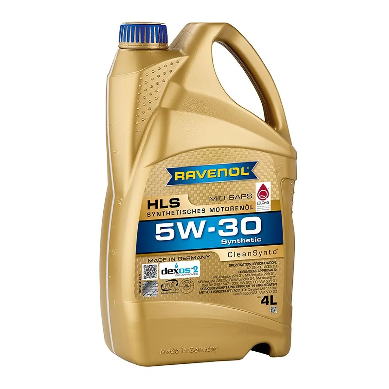 Aceite de Motor Ravenol HLS SAE 5W30 Sintético 4 Litros - Lubriexpert