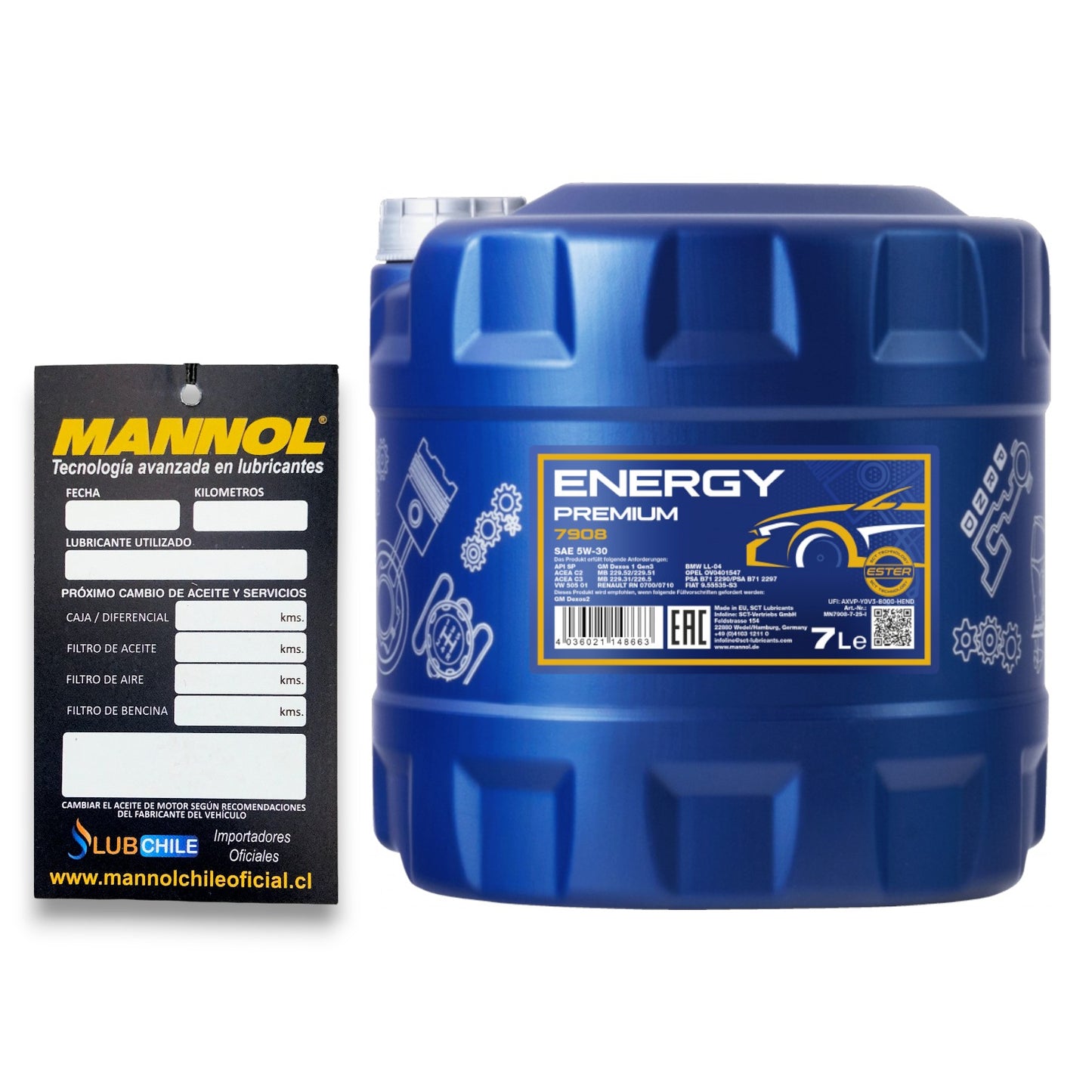 Aceite de Motor Mannol Energy Premium 5W30 7 Litros