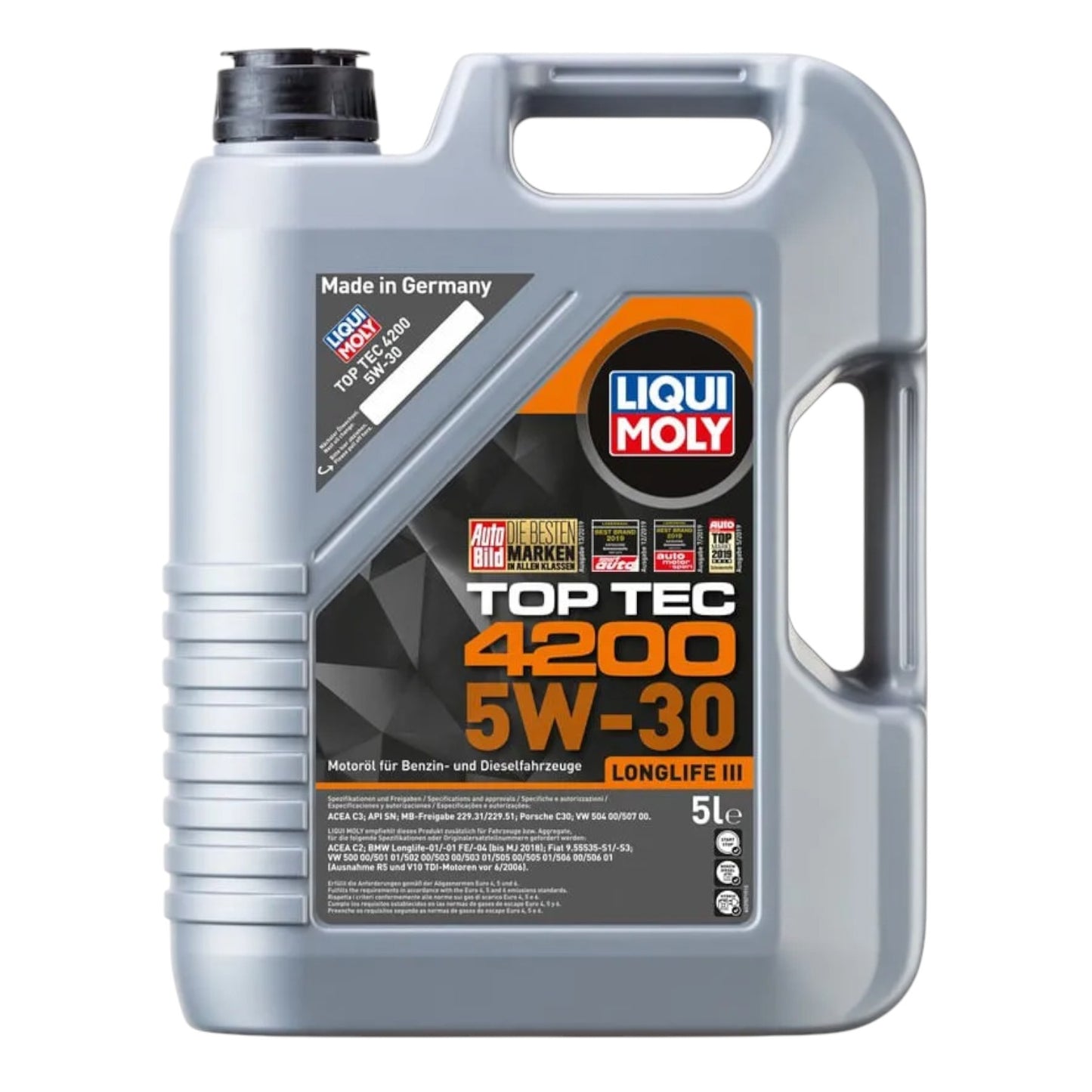 Aceite de Motor Liqui Moly Top Tec 4200 5W30 5 Litros - Lubriexpert