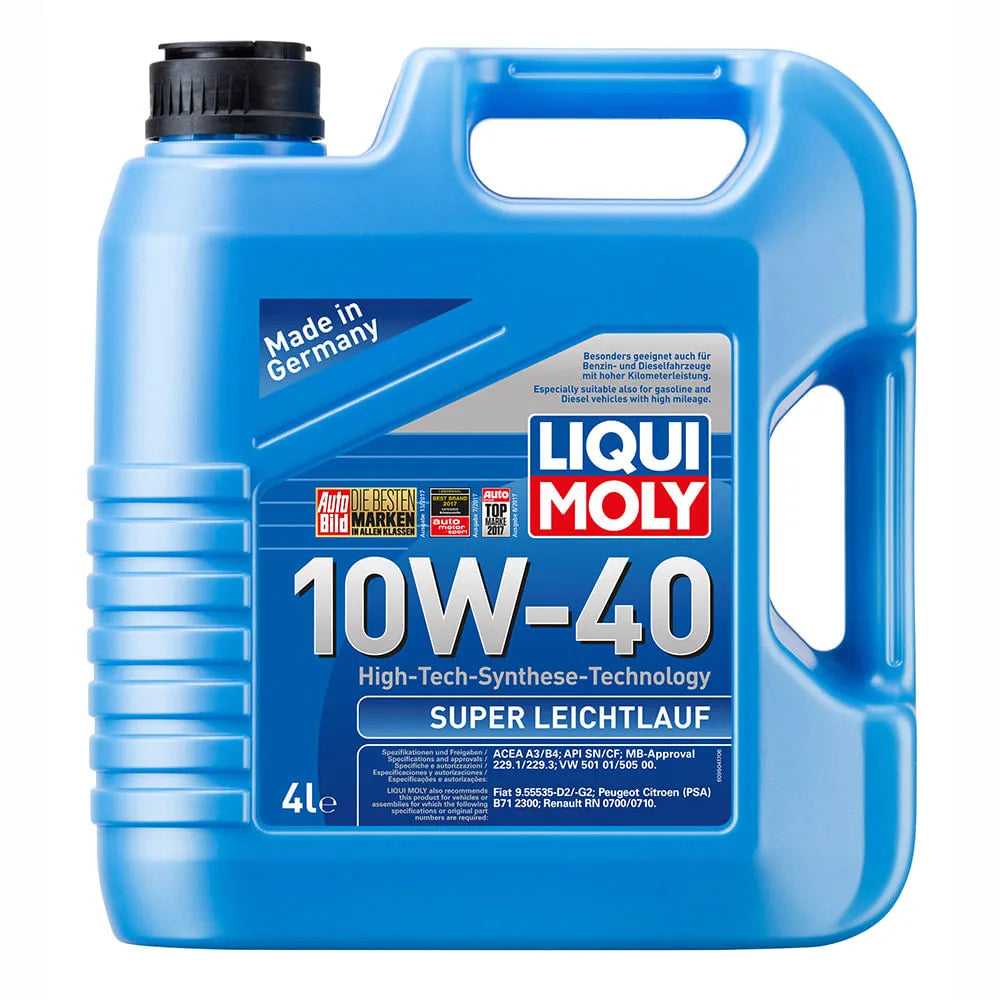 Aceite de Motor Liqui Moly Super Leichtlauf 10W40 4 Litros - Lubriexpert