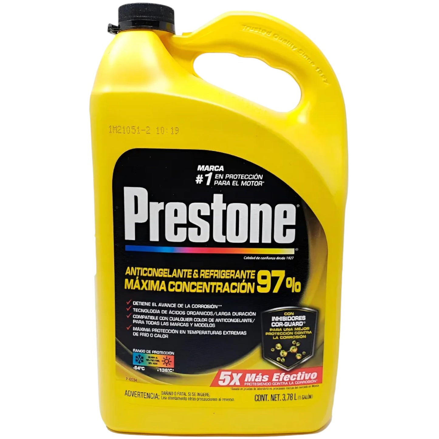 Anticongelante + Refrigerante Prestone Concentrado 97% Todos los Vehículos 3.78 Litros 2 - Lubriexpert