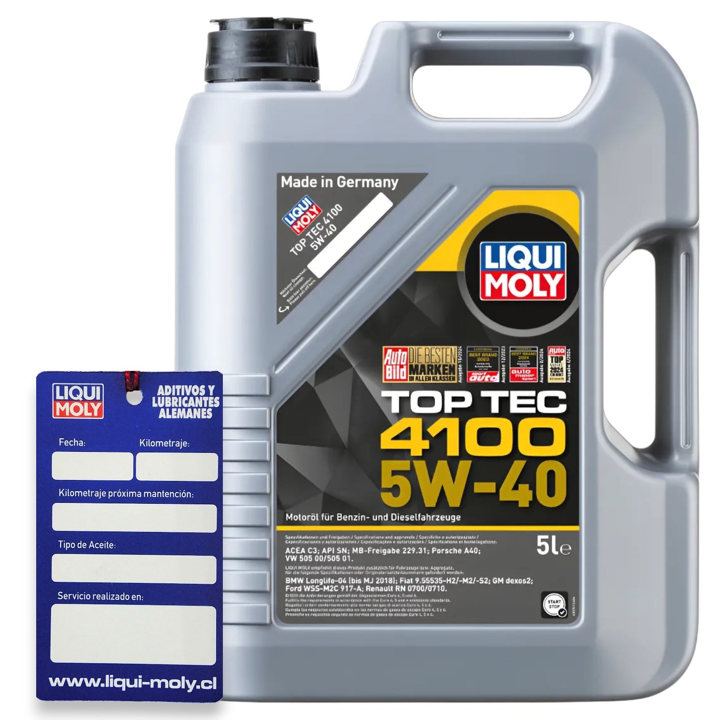 Aceite de Motor Liqui Moly Top Tec 4100 5W40 5 Litros 2 - Lubriexpert