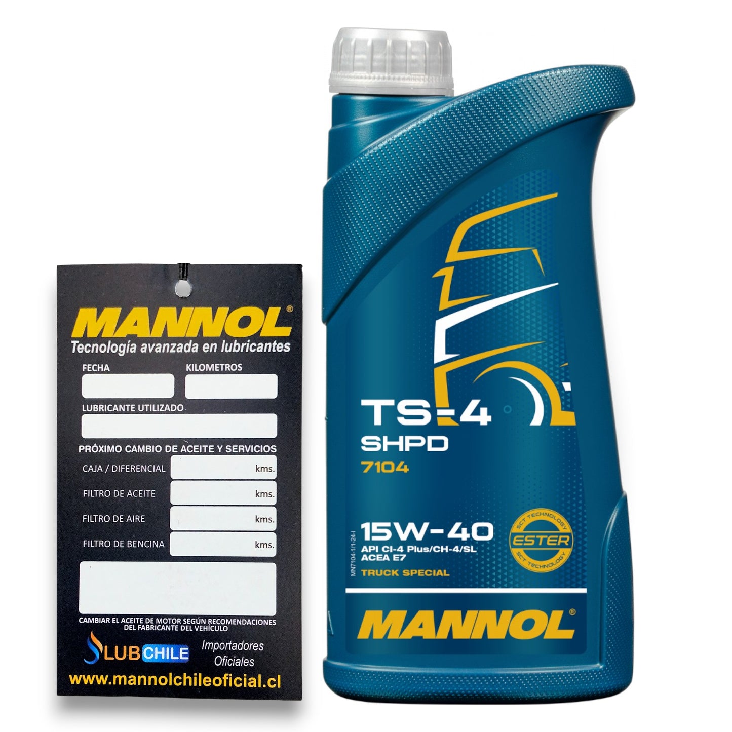 Aceite de Motor Mannol Ts-4 Shpd 15W40 1 Litro
