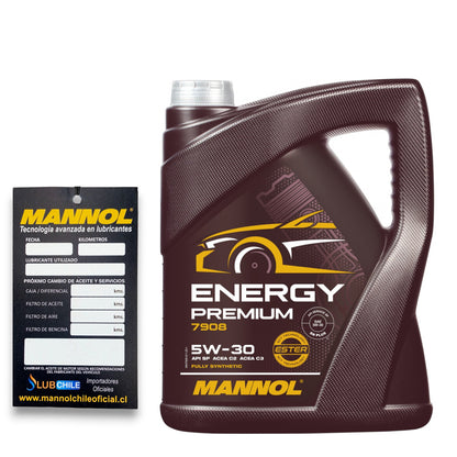 Aceite de Motor Mannol Energy Premium 5W30 5 Litros