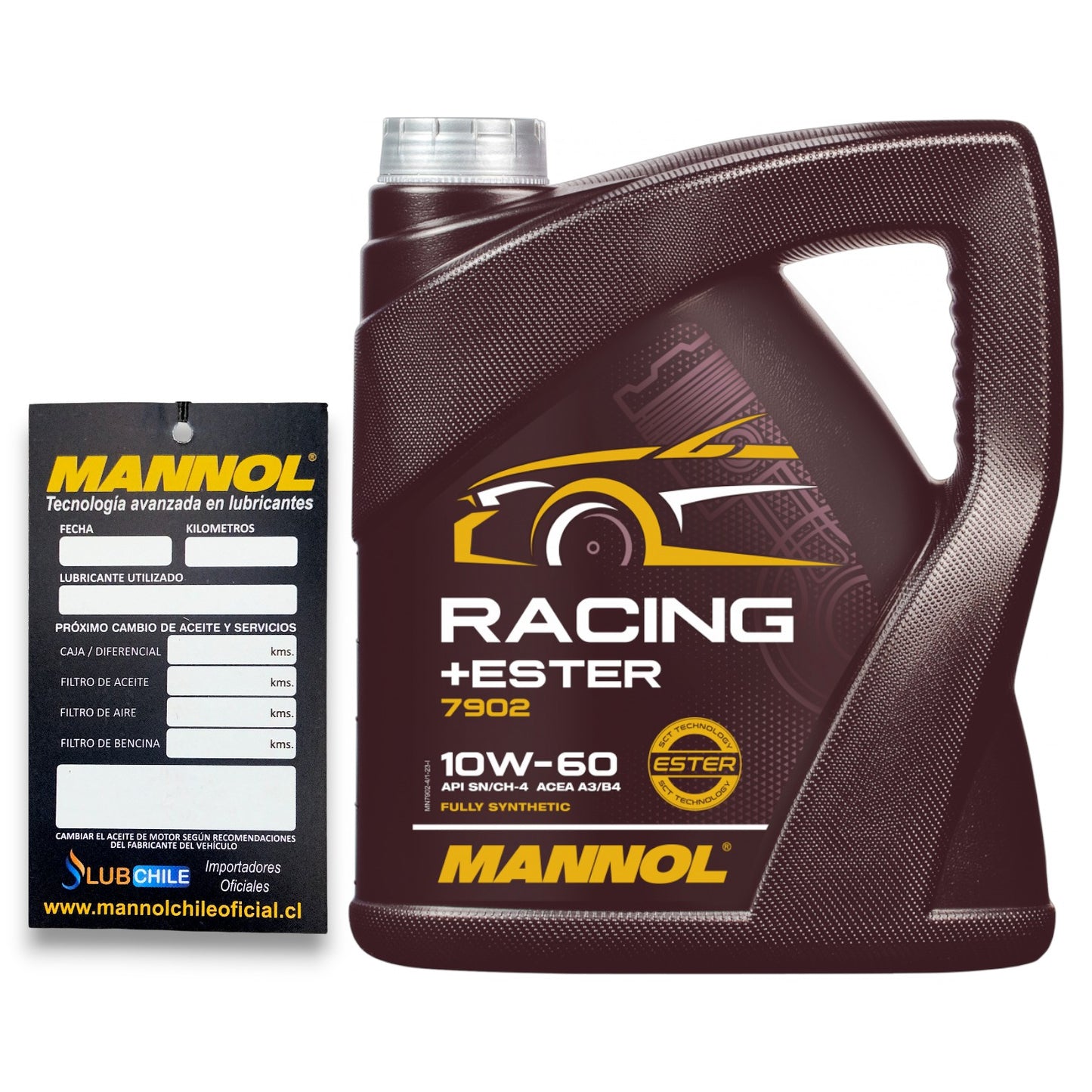 Aceite de Motor  Mannol Racing+Ester 10W60 4 Litros