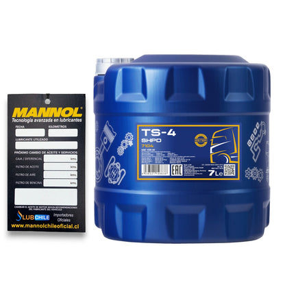 Aceite de Motor Mannol Ts-4 Shpd 15W40 7 litros