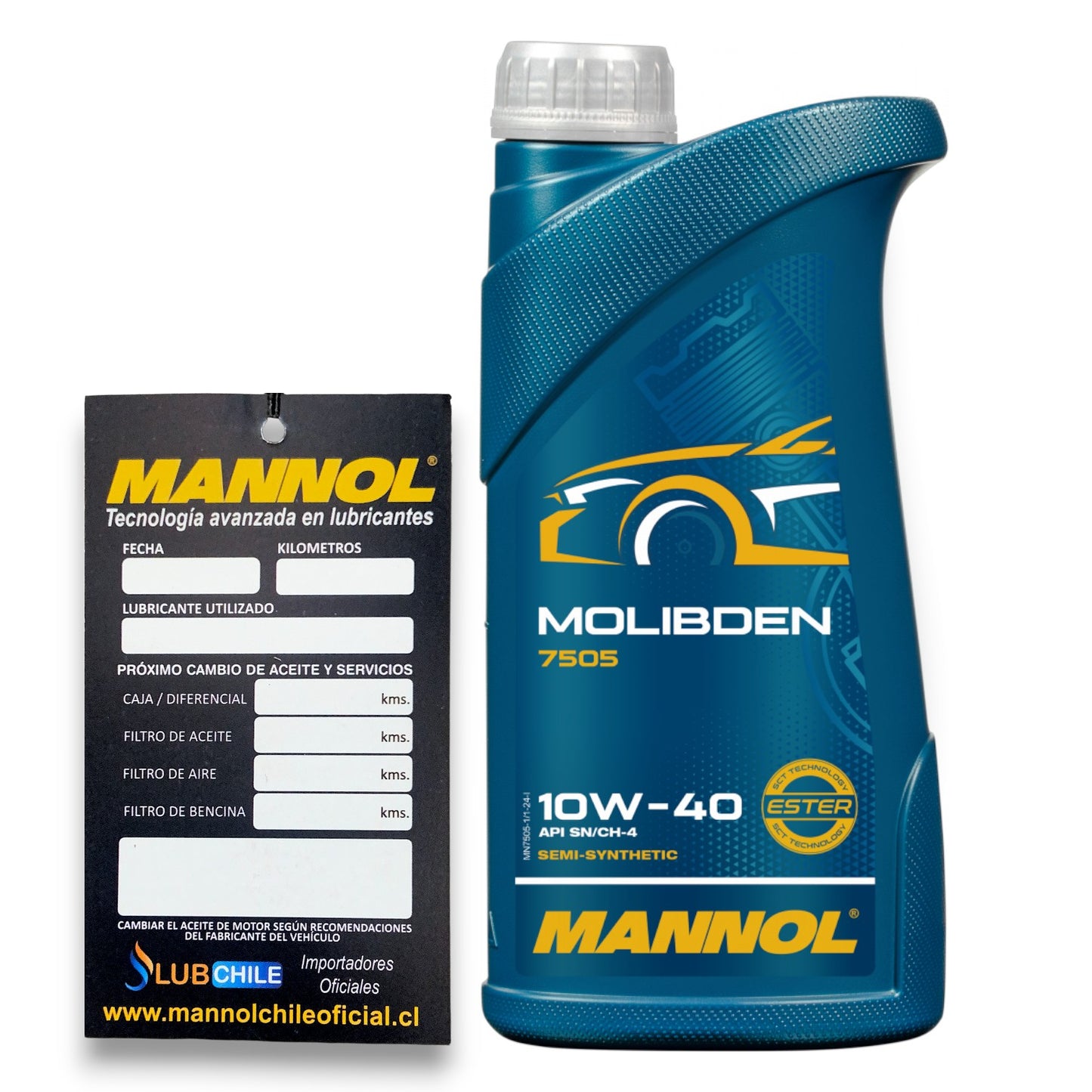 Aceite de Motor Mannol Molibden 10W40 1 Litro