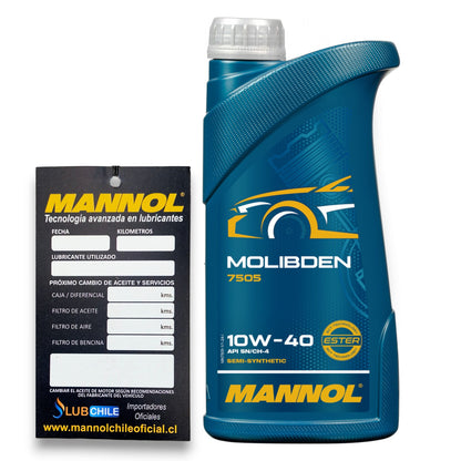 Aceite de Motor Mannol Molibden 10W40 1 Litro