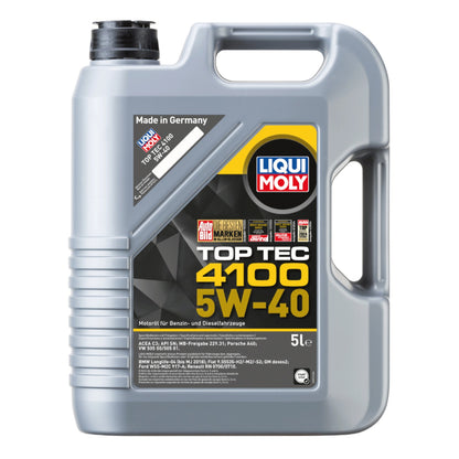 Aceite de Motor Liqui Moly Top Tec 4100 5W40 5 Litros - Lubriexpert