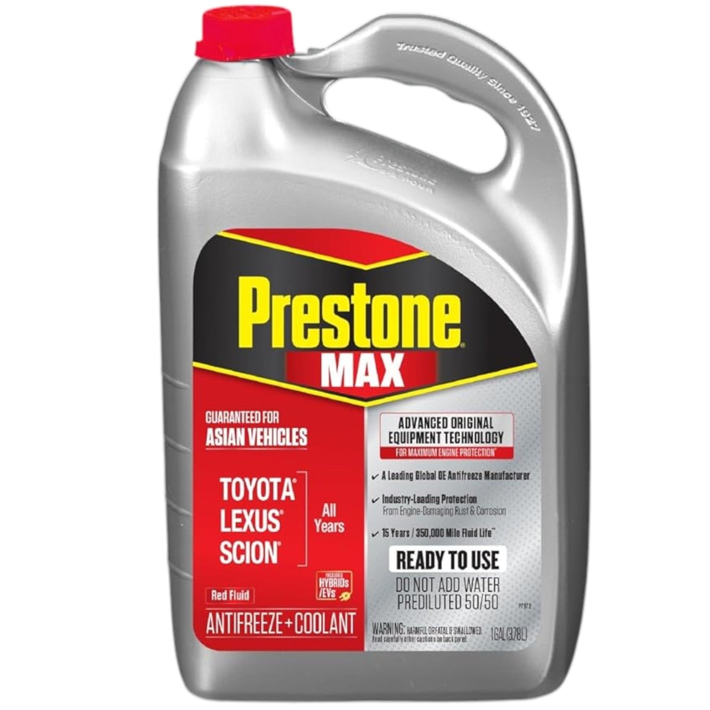 Anticongelante + Refrigerante Prestone Rojo Toyota Lexus 50/50 Asiáticos 3.78 Litros