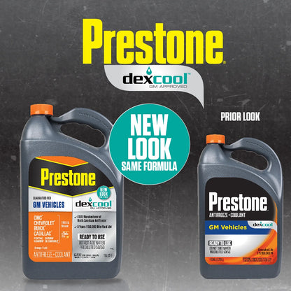 Anticongelante + Refrigerante Prestone Dex-Cool GM 50-50 3.78 Litros