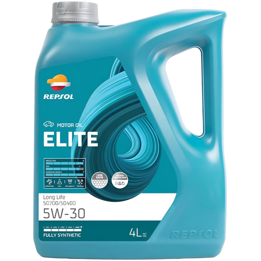 Aceite de Motor Repsol Elite Long Life 5w30 Sintético 4 Litros - Lubriexpert