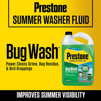Prestone Líquido Limpia Parabrisas Bug Wash 3.78 Litros