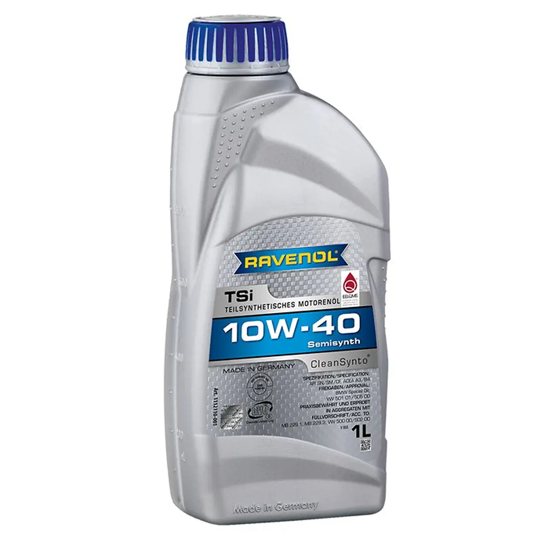 Aceite de Motor Semi sintético Ravenol 10w40 TSI 1 Litro