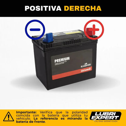 Batería Premium 12V 26 AMP 300 CCA Borne Ojo Positivo Derecha