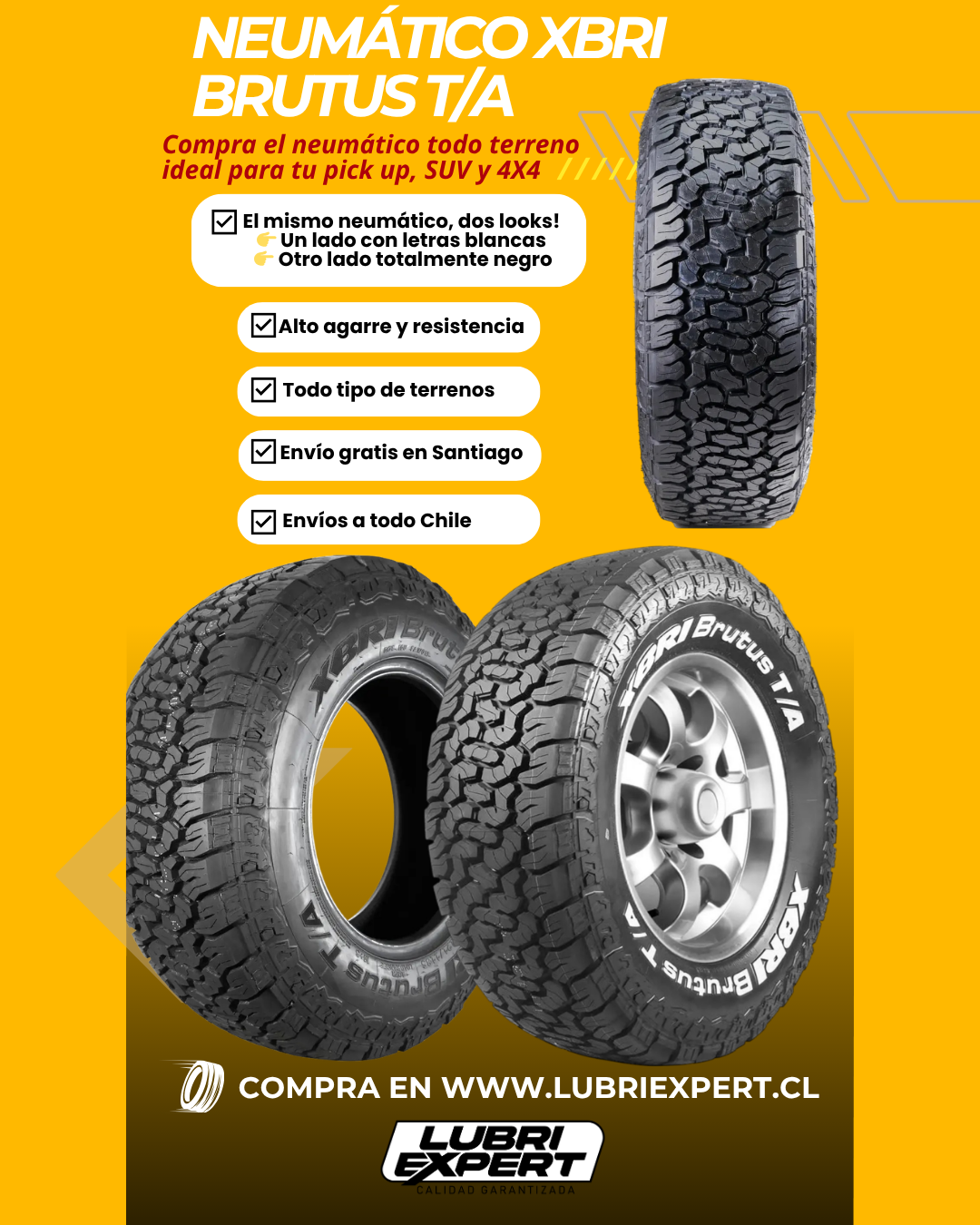 Neumático Xbri Brutus T/A 35x12.50 R20 LT 10PR 121/R