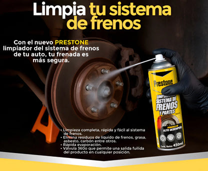 Prestone Limpiador del sistema de Frenos y Partes 450 ml 4 - Lubriexpert