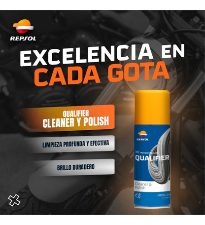 Limpiador y Abrillantador en Seco Repsol Cleaner and Polish 400 ml