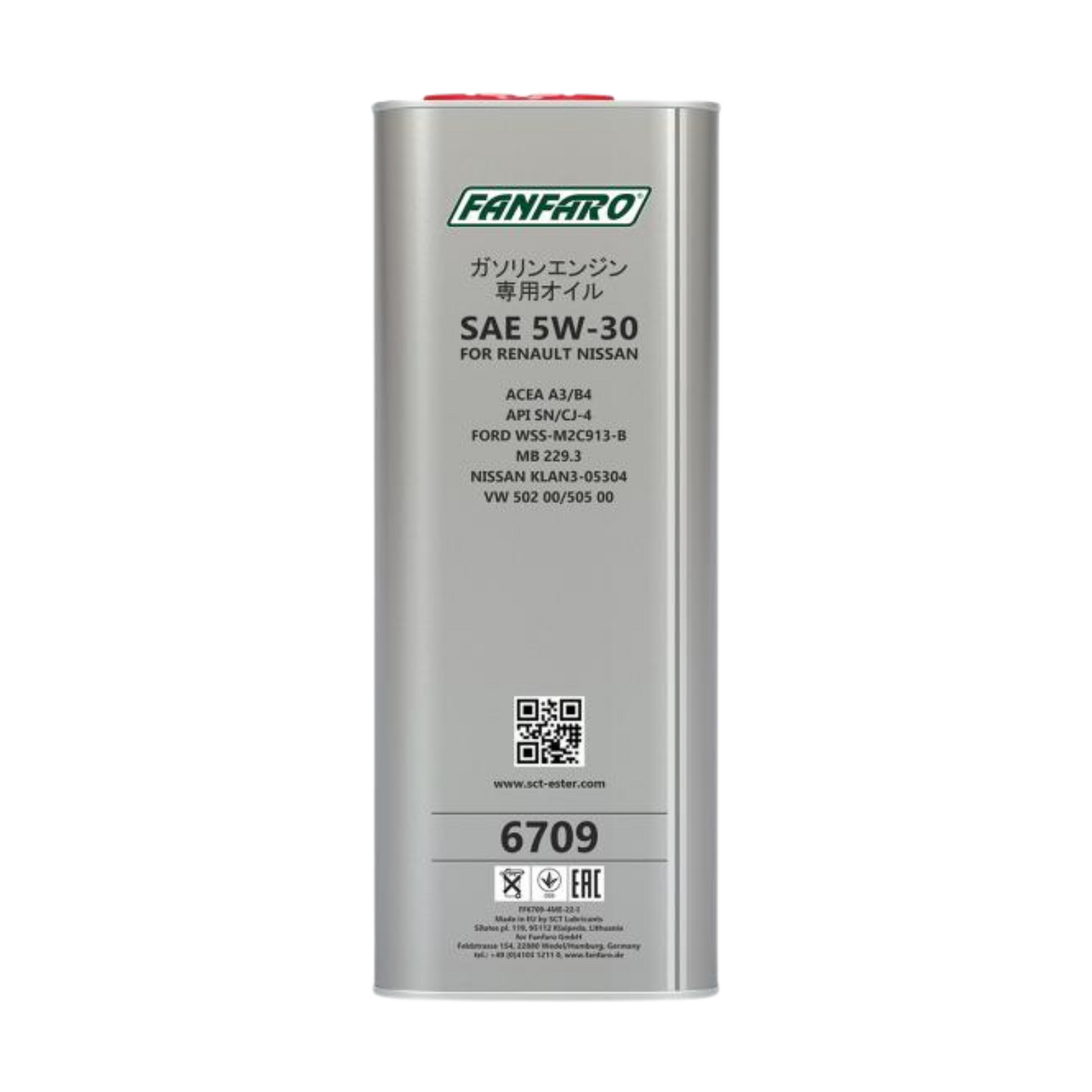 Aceite de Motor Fanfaro Nissan 5W30 4 Litros 2 - Lubriexpert