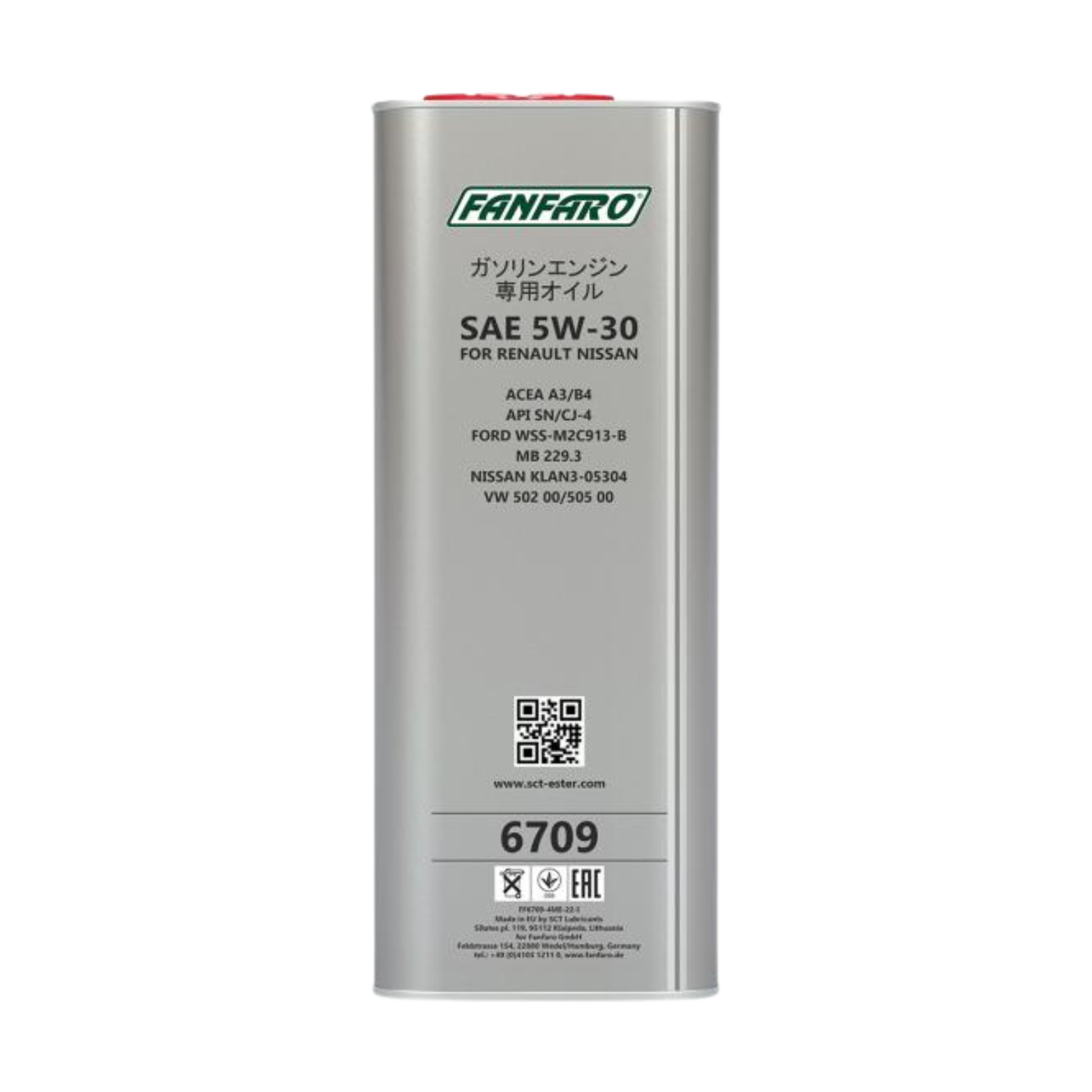 Aceite de Motor Fanfaro Nissan 5W30 4 Litros 2 - Lubriexpert