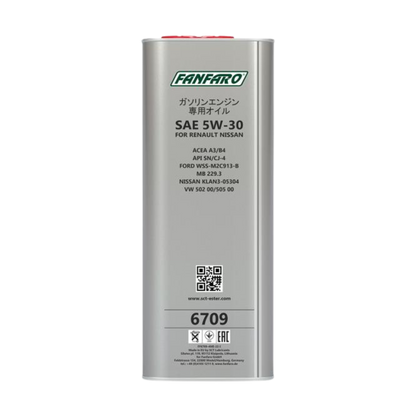 Aceite de Motor Fanfaro Nissan 5W30 4 Litros 2 - Lubriexpert