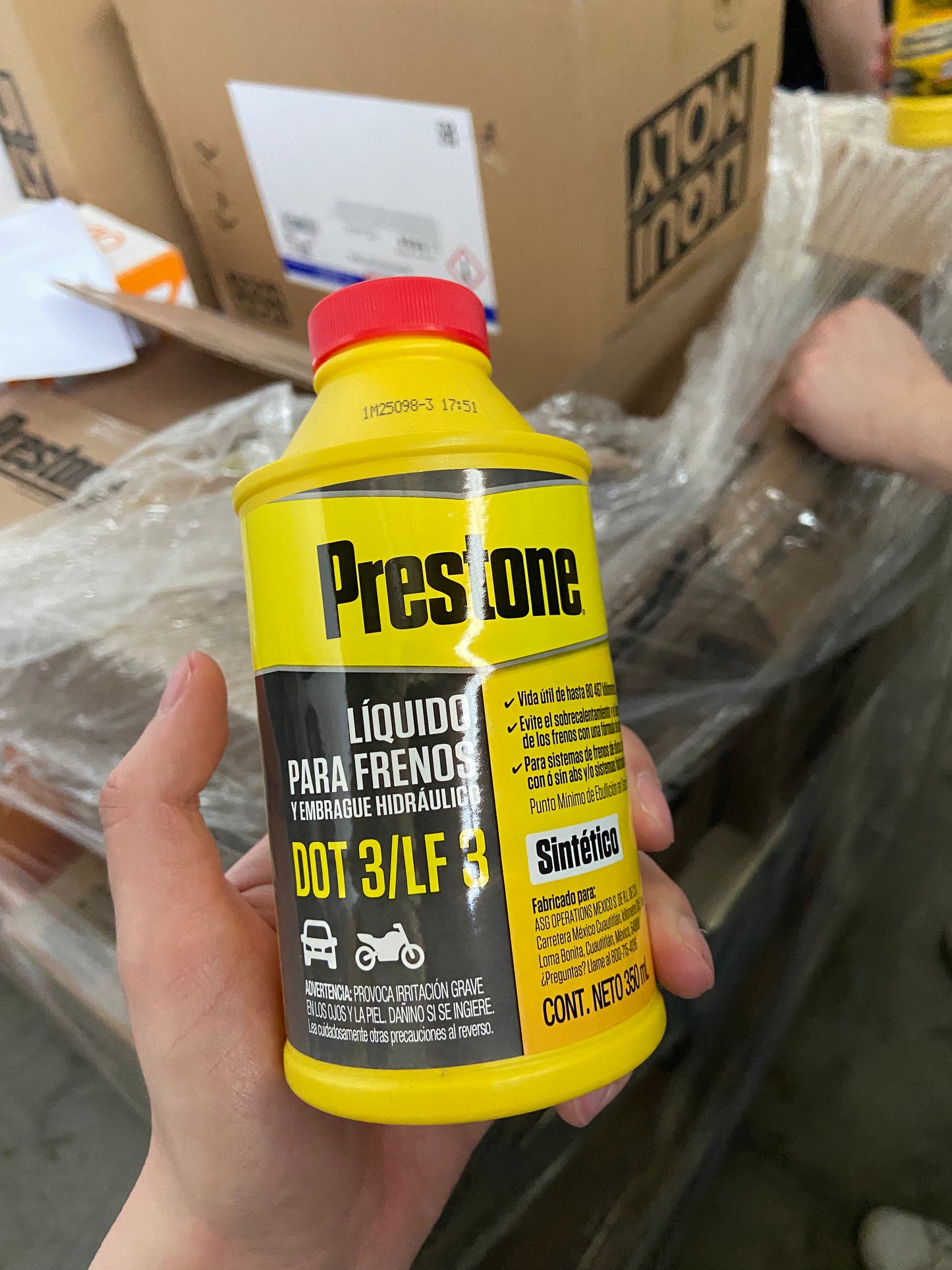 Prestone Líquido de Frenos DOT 3 350 ml