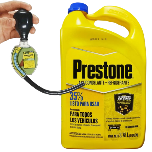 Pack Anticongelante Refrigerante Prestone 35% + Tester Probador Refrigerante