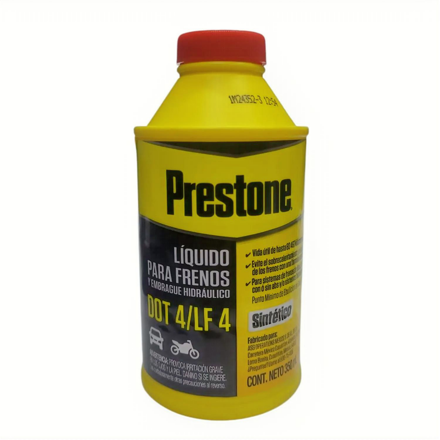Prestone Líquido de Frenos DOT 4 350 ml